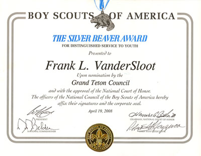 BSA Silver Beaver Award