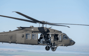 honored guests on Black Hawk helicopter 