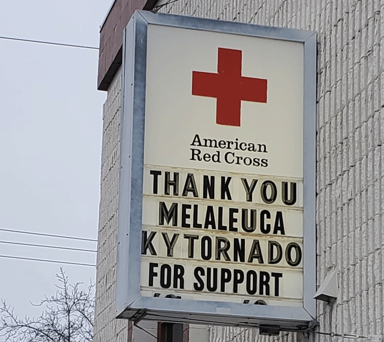 Thank you Melaleuca KY Tornado for support